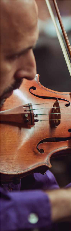 Músicos da Orquestra Filarmônica de Valinhos em concerto